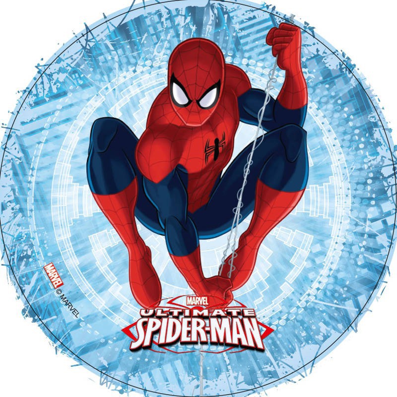 Spiderman fond bleu 20 cm