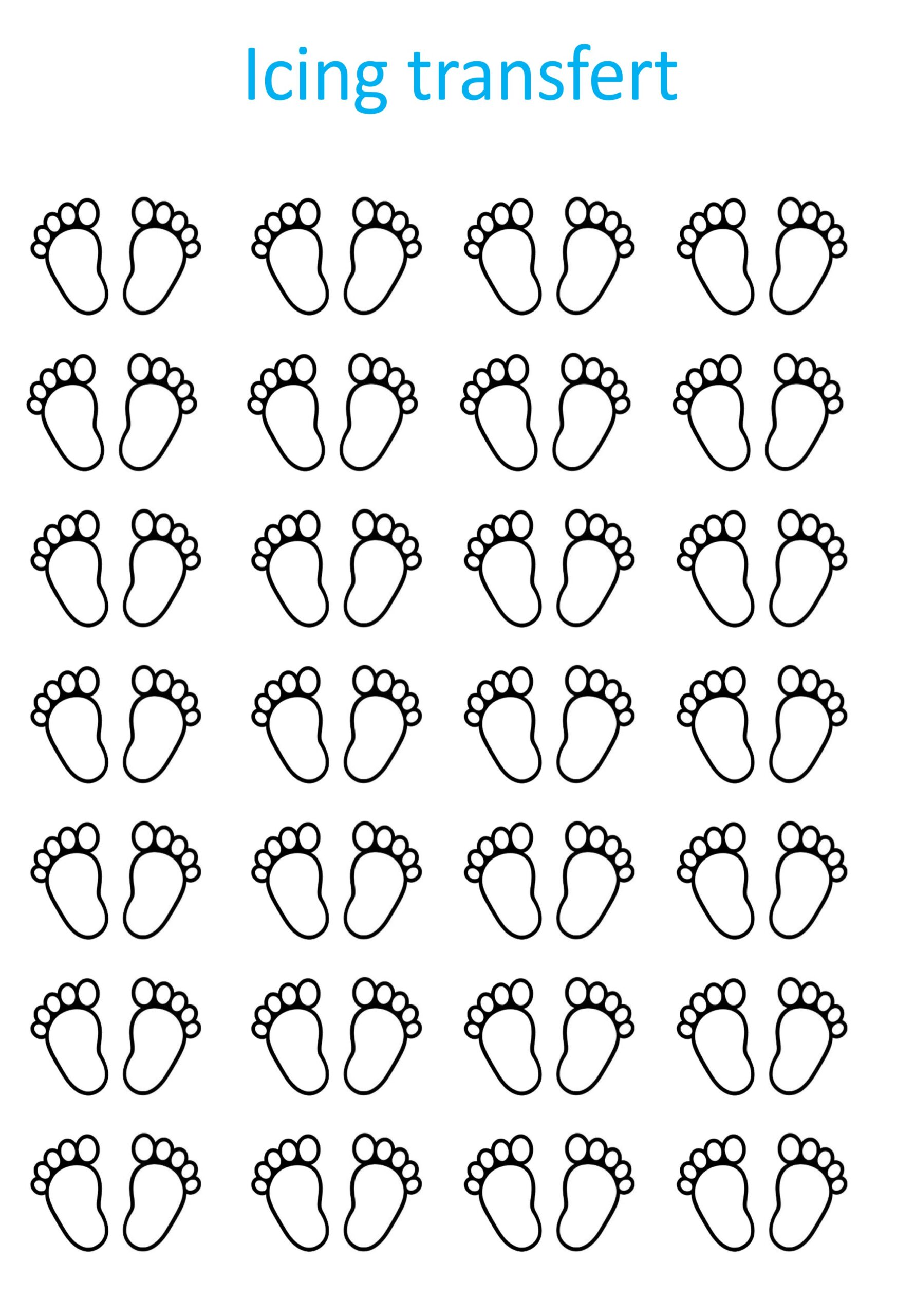 piping transfert pieds de bébé - Image 2