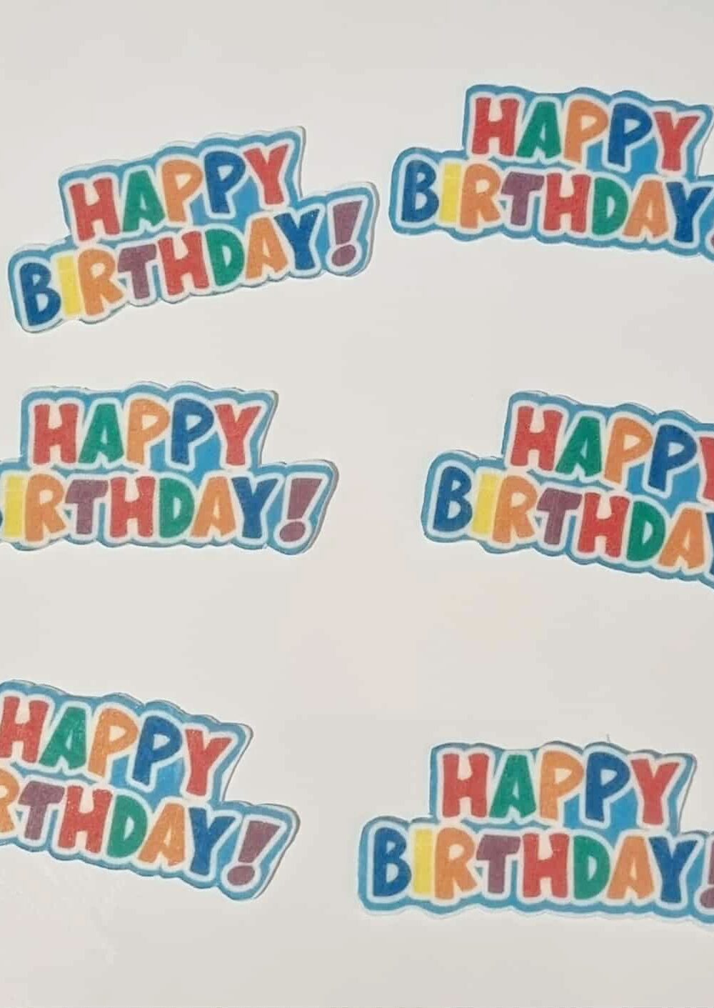 Happy bierthday multicolors
