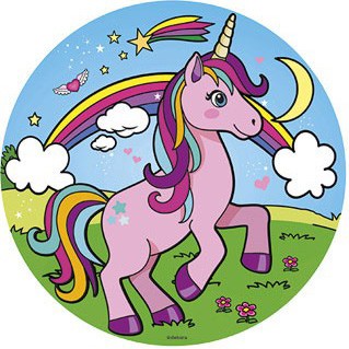 Licorne mauve 20 cm azyme