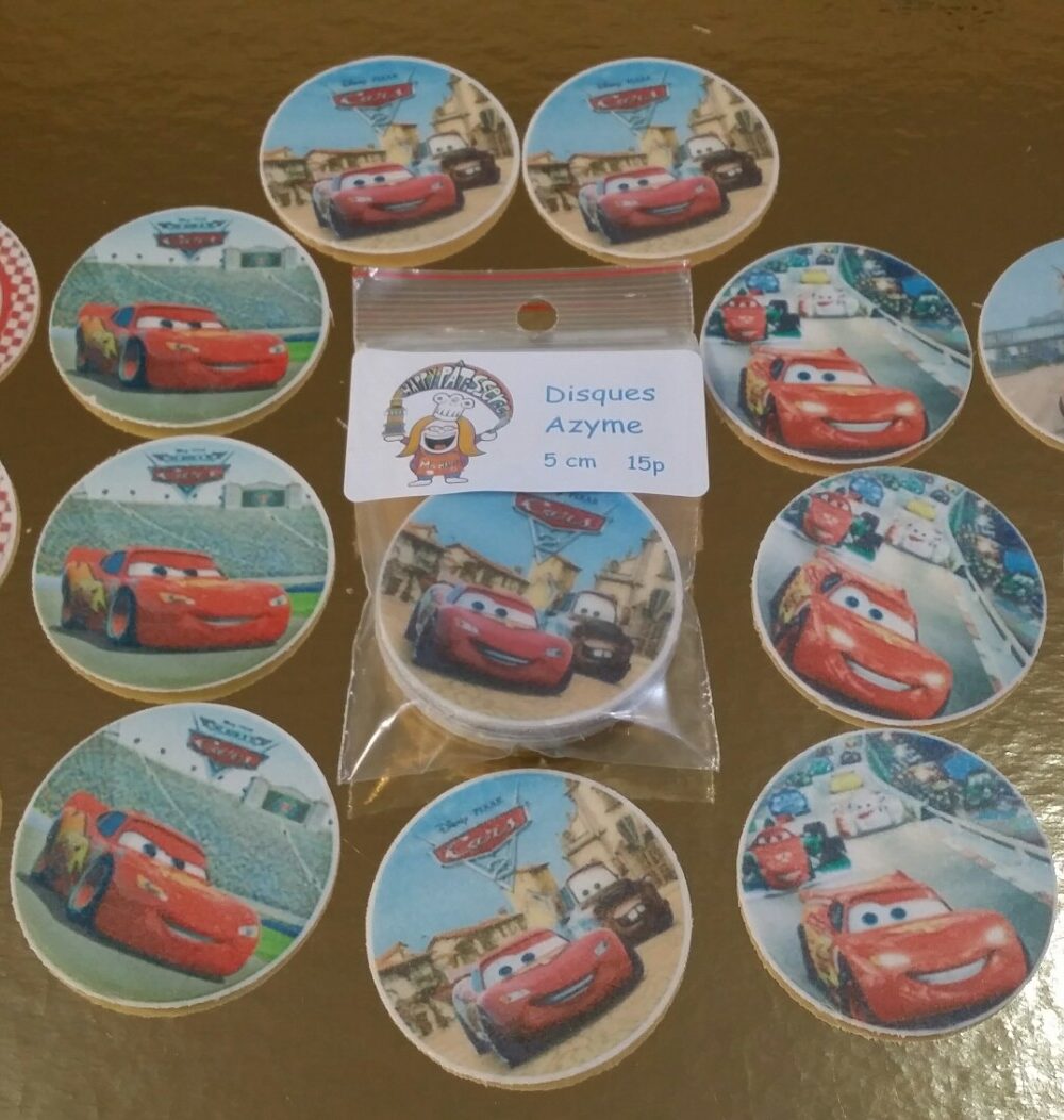 Cars disques cupcake