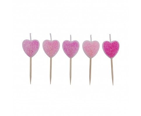 bougies coeurs - Hartjes kaarsen