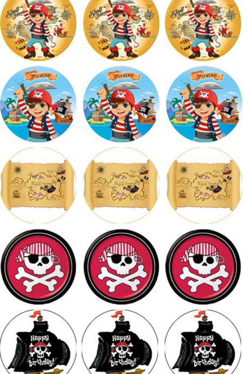 pirates disques cupcake