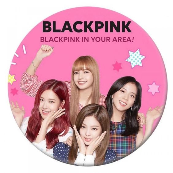 Black Pink fond rose rond 20 cm