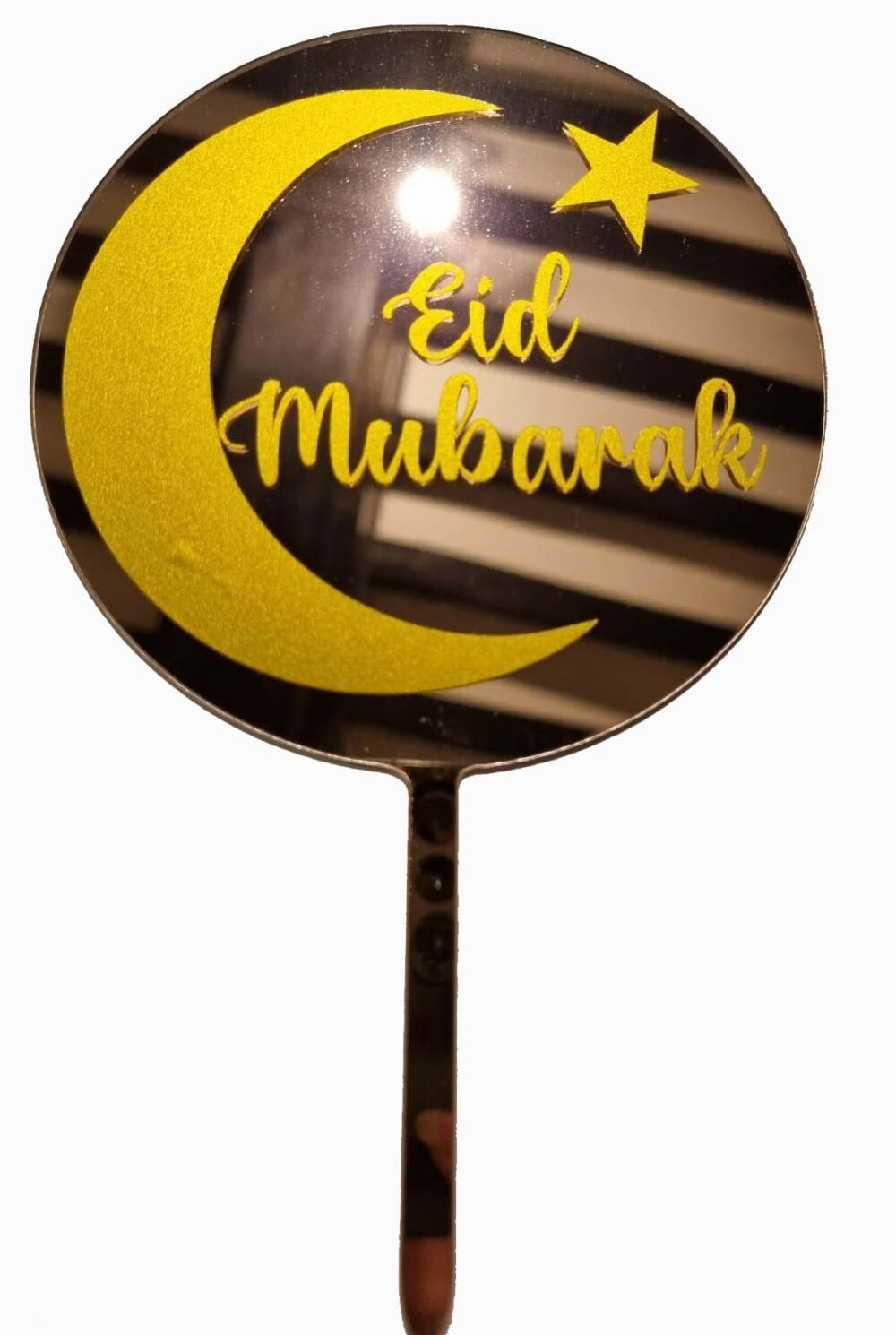 Topper acrylique miroir rose gold Eid 1