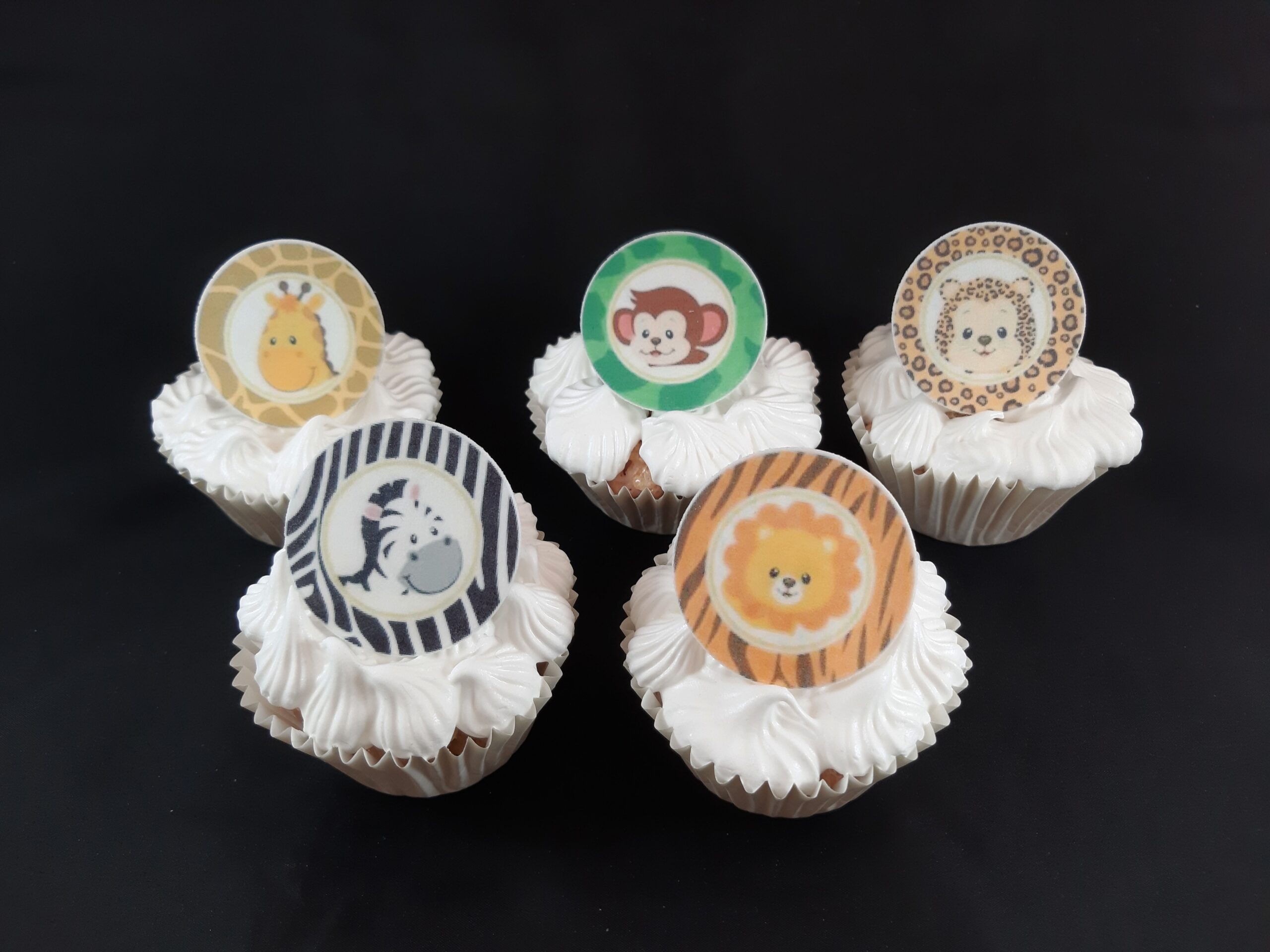 animaux de la jungle disques cupcake - Image 2