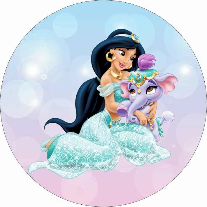 Princesses Jasmine avec un éléphant
