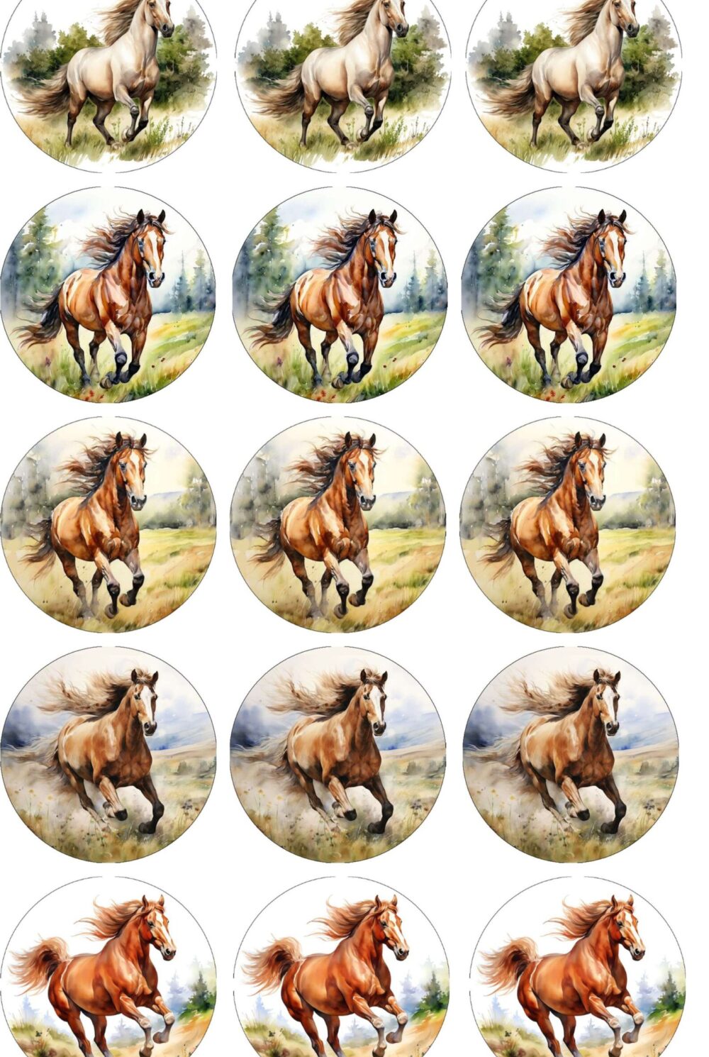 Cheval disques cupcake