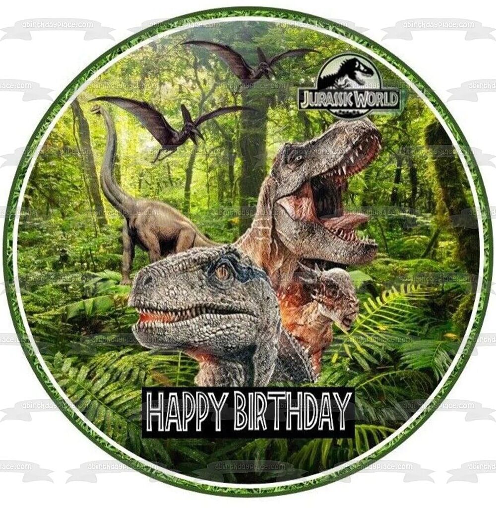 Jurassic Park happy birthday 20 cm