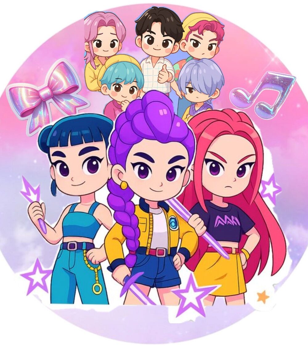 K- POP Demon Hunters dessin pop art