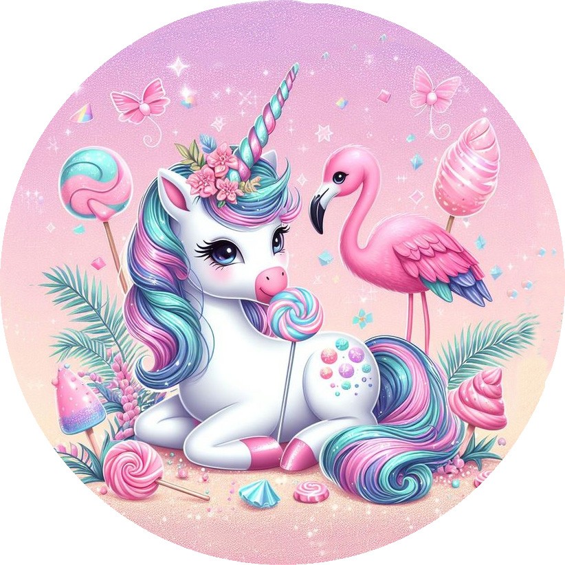 licorne et flamingo
