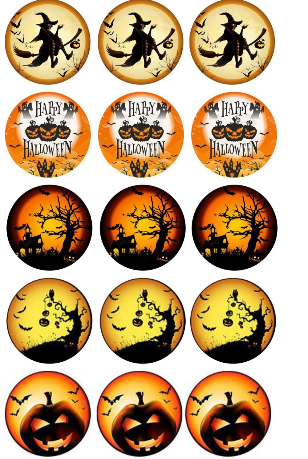 disques cupcake Halloween