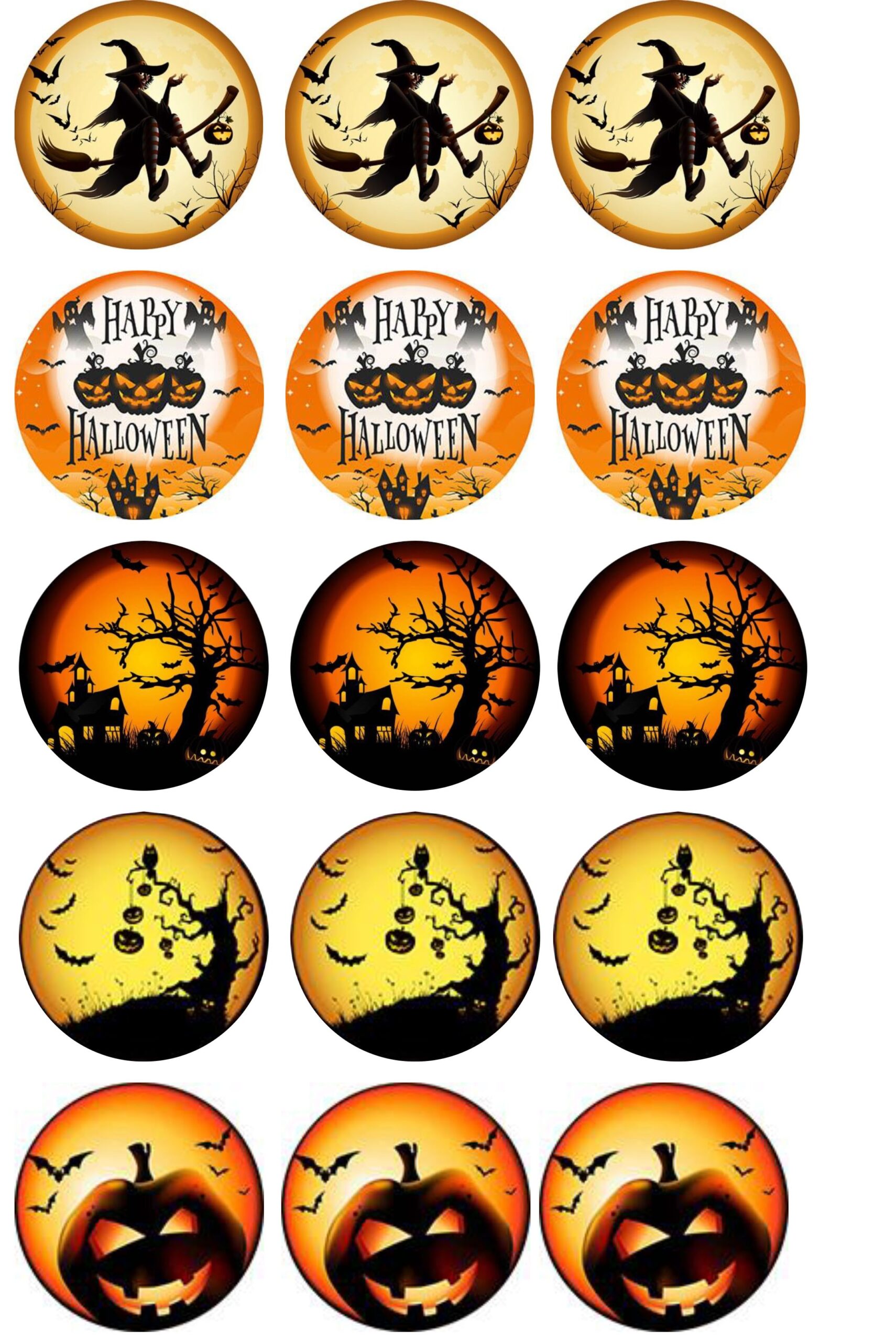 disques cupcake Halloween