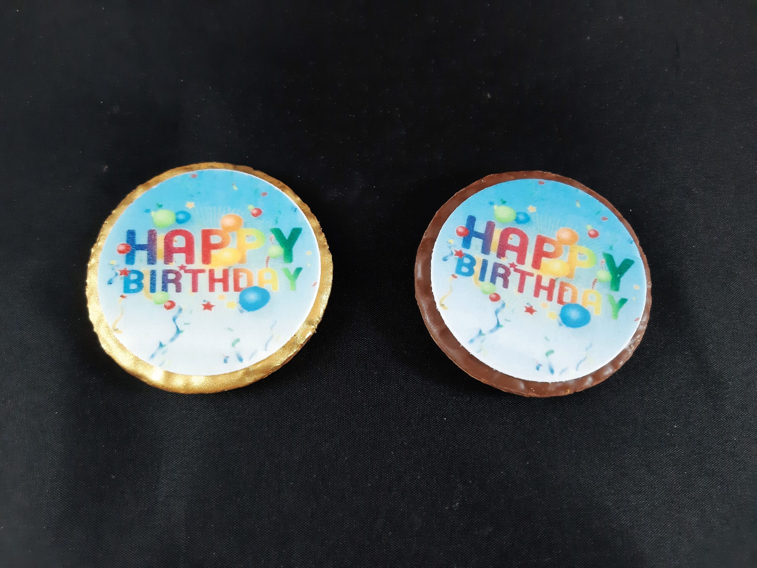 Happy Birthday bleu disques cupcake - Image 2