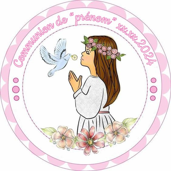 communiante fille 20 cm