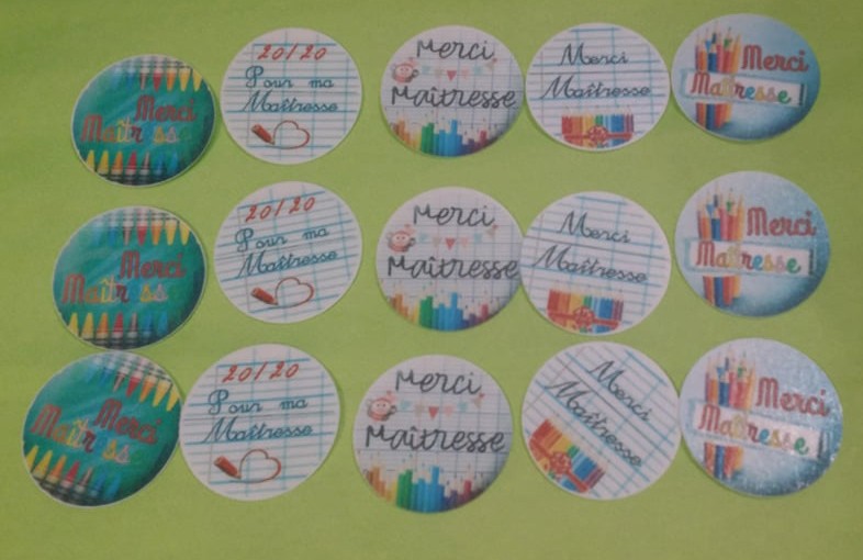 Merci maîtresse disques cupcake