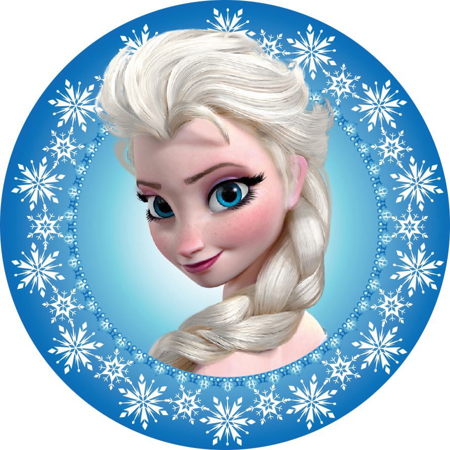 Elsa contour flocon 20 cm azyme