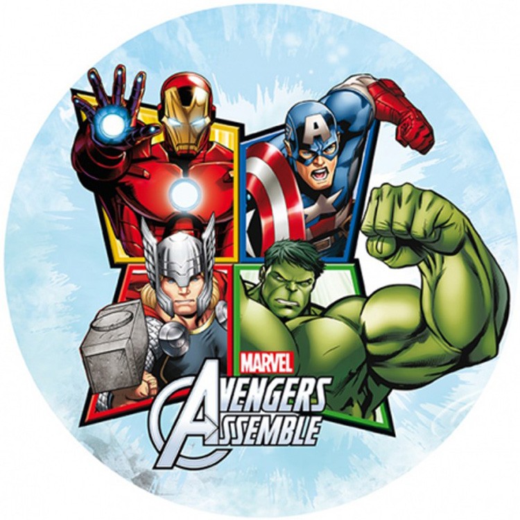 Avengers fond bleu clair, 20 cm