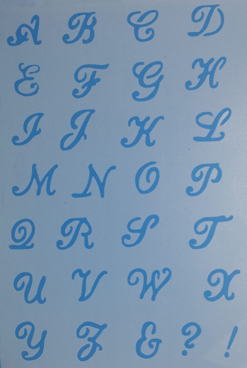 Lettres stylisé pochoir / stencil
