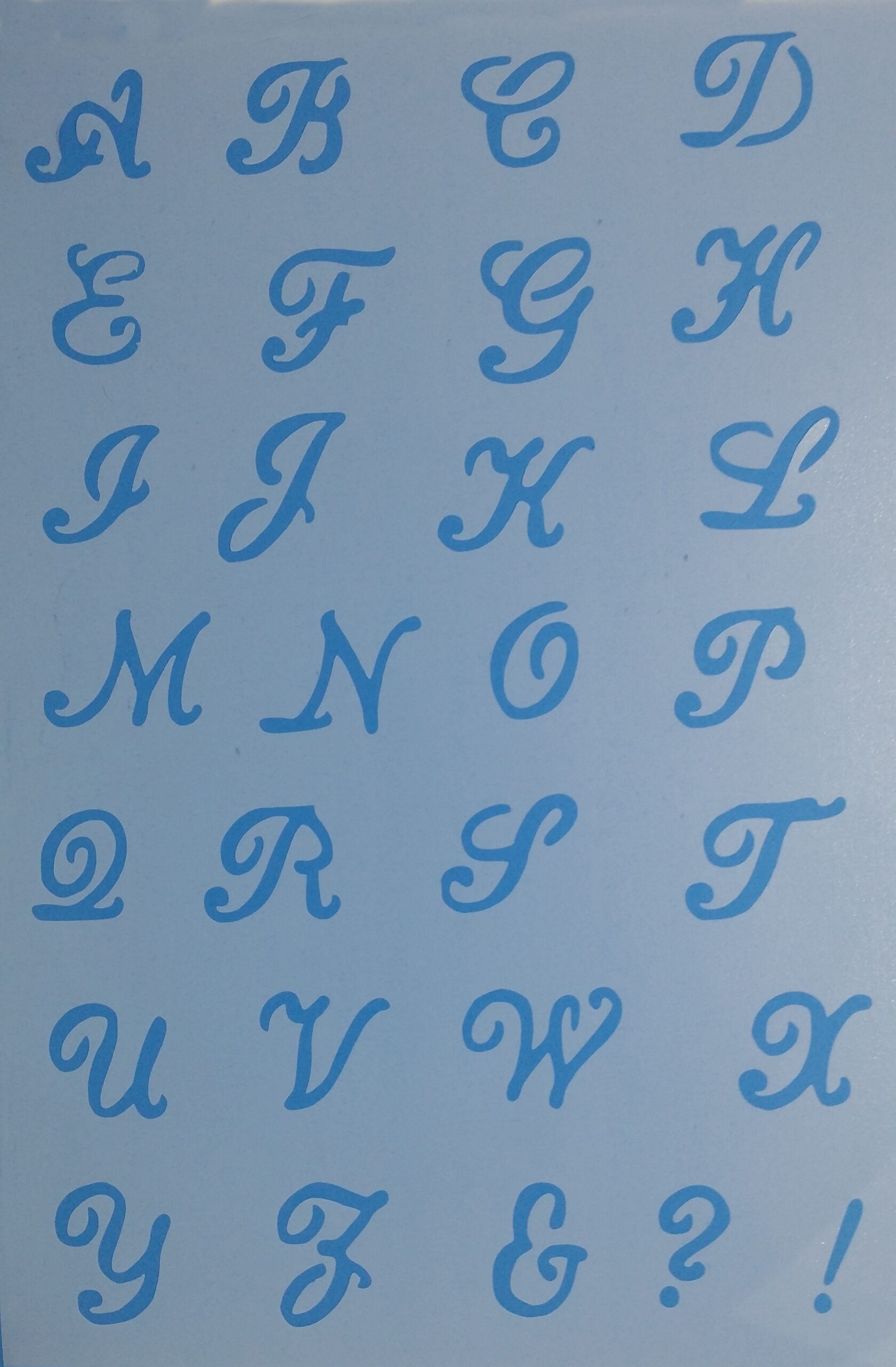 Lettres stylisé pochoir / stencil