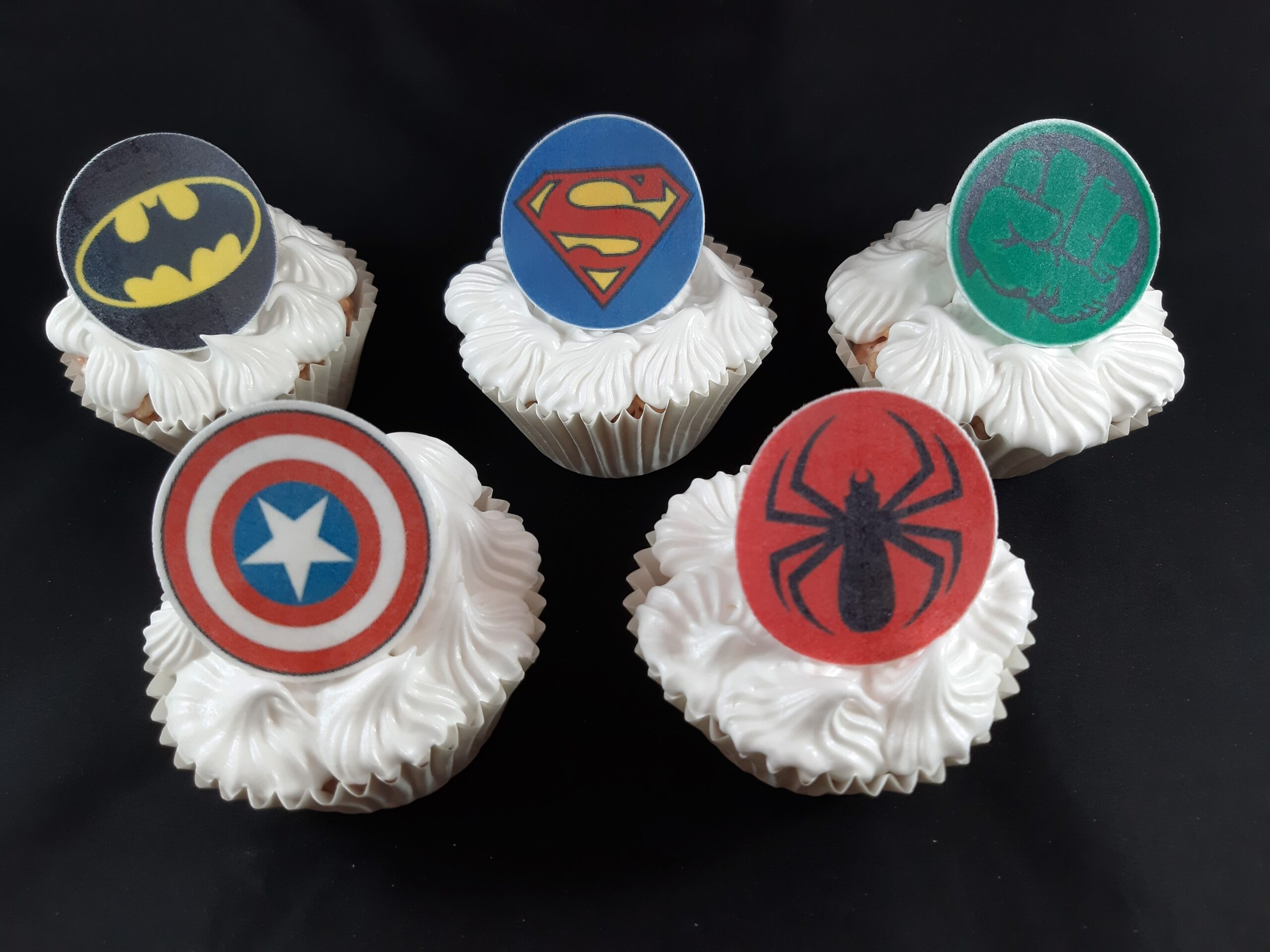superheld schijf cupcake - Afbeelding 3