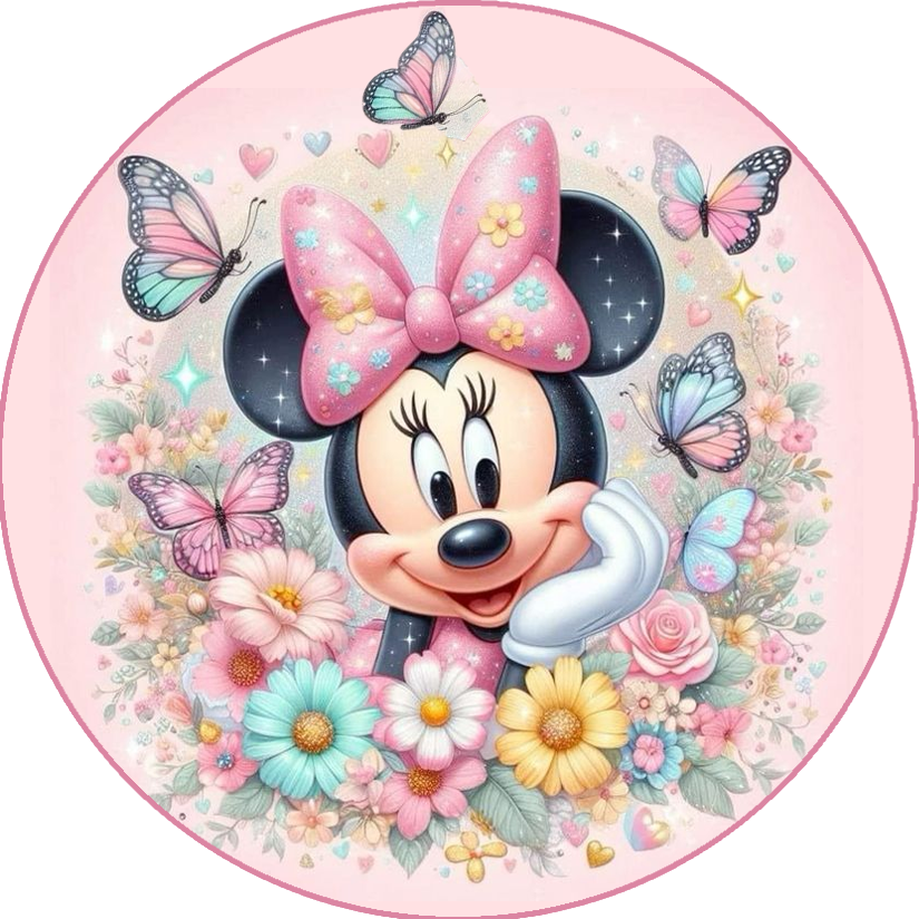 Minnie fleurs et papillons
