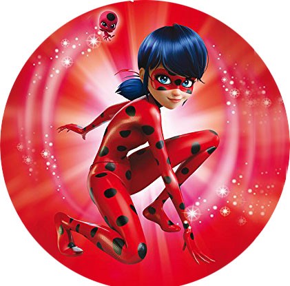 Miraculous Ladybug fond rouge 20 cm