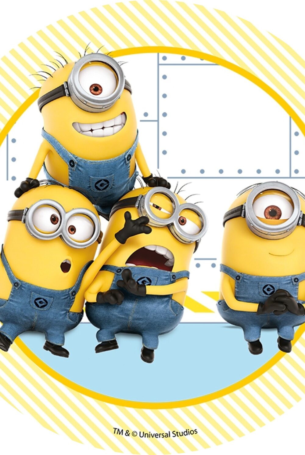 Les minions bordure jaune