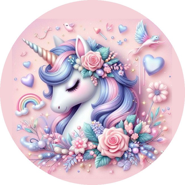 licorne fleurie
