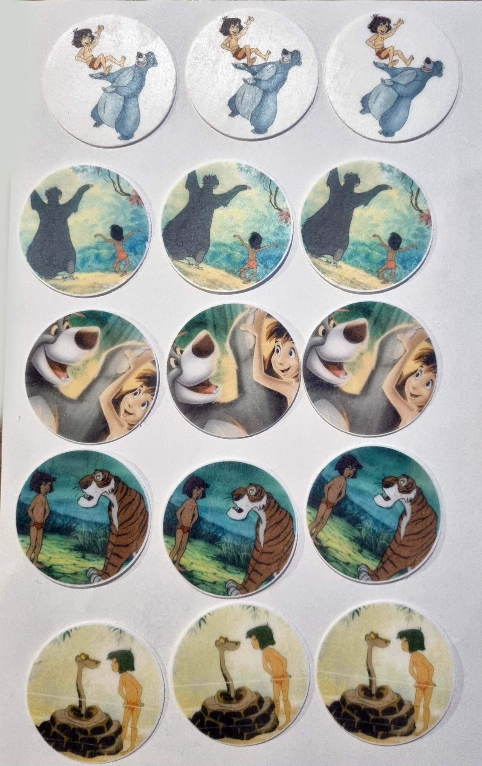 jungleboek cupcake schijven