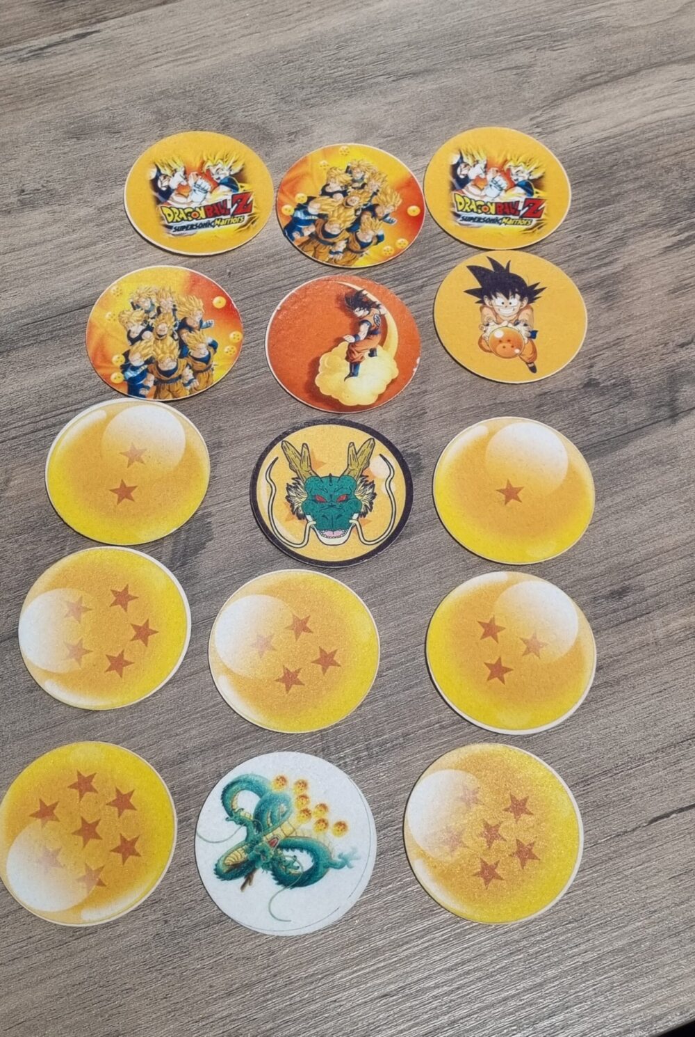 Dragon Ball disques cupcake