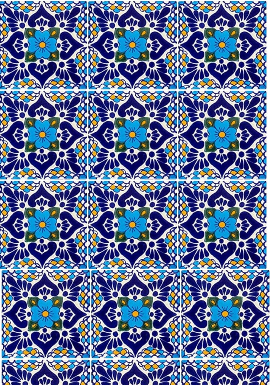 mosaïque bleu roi
