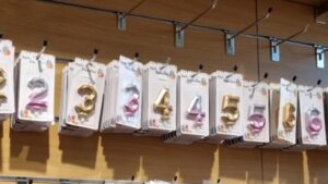 bougie numéro personnalisé pour gâteau anniversaire
